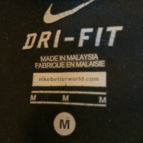 Nike Dri-Fit Black 1/4 Zip Pullover - Picture 3 of 4